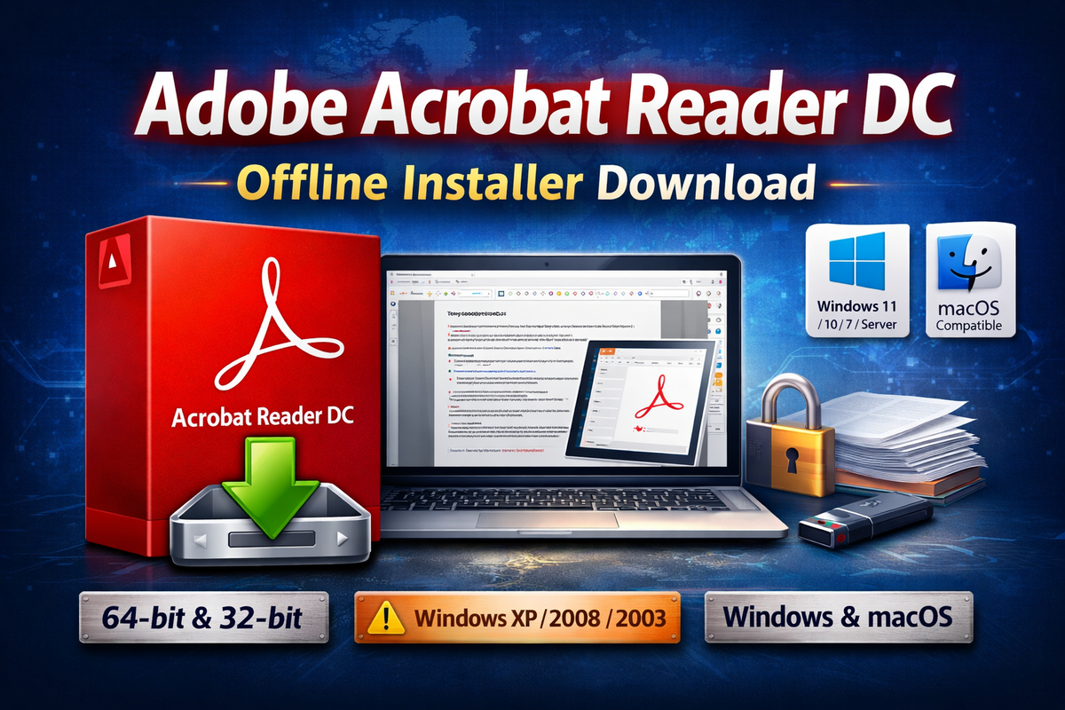 Adobe Acrobat Reader DC Offline Installer – Complete Download & Installation Guide (Windows & macOS)