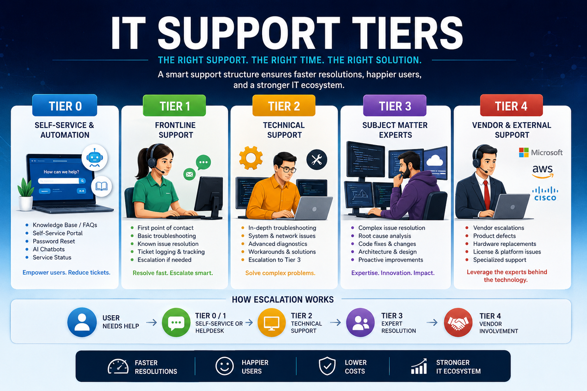 IT Support Service Levels Explained