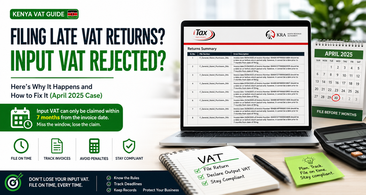 How to File Late VAT Returns in Kenya When Input VAT Is Rejected (April 2025 Case)