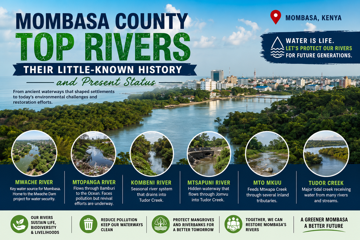 Mombasa County’s Rivers: Little-Known Histories, Hidden Waterways and Their Present-Day Struggle