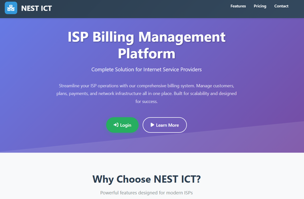 🚀 Introducing NEST ICT V2 ISP Billing – The Complete Solution for Internet Service Providers