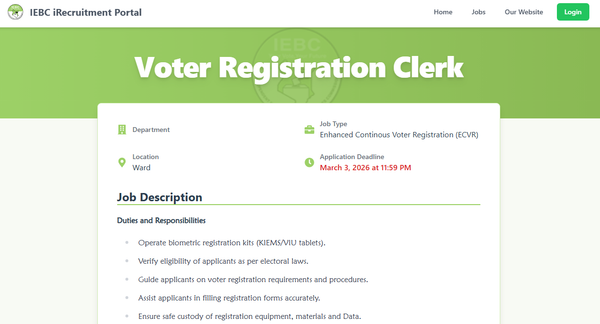 Voter Registration Clerk